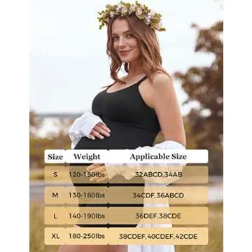 HOFISH Nursing Tank Tops with Built-in Bra for Moms