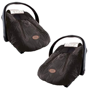CozyBaby Cozy Cover Insulated Car Seat Cover, Quilted Polyester Infant Car Seat Cover, Dual Zipper C...