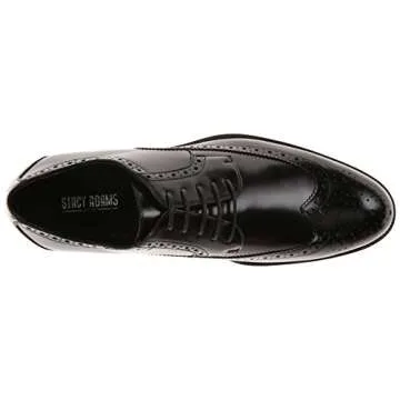 STACY ADAMS mens Garrison oxfords shoes, Black, 12 US