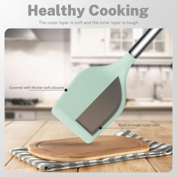 QMVEESS 28-Piece Silicone Kitchen Utensil Set for Convenient Cooking