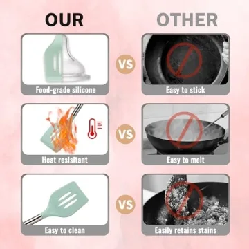 QMVEESS 28-Piece Silicone Kitchen Utensil Set for Convenient Cooking