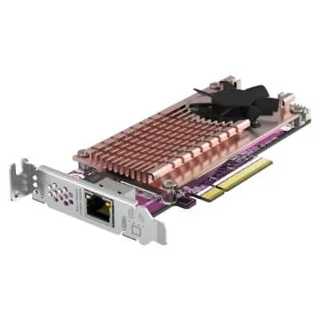QNAP QM2-2P10G1TB 2 x PCIe Gen3 NVMe SSD & 1 x 10GbE (10G/5G/2.5G/1G/100M) Port Expansion Card to Enhance Performance