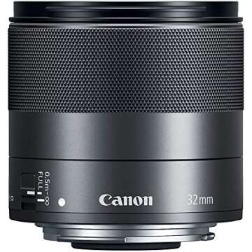Canon EF-M 32mm f/1.4 STM Lens, Black - 2439C002