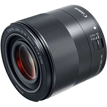 Canon EF-M 32mm f/1.4 STM Lens, Black - 2439C002