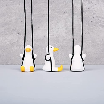 Cute Swinging Duck Ornament for Car Mirror Interior