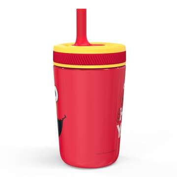 Zak Designs Sesame Street Kelso Toddler Cups For Travel or At Home, 12oz Vacuum Insulated Stainless ...