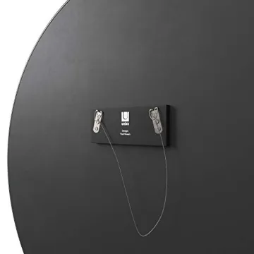 Umbra Hubba Round Mirror with Stylish Metallic Frame