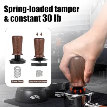 IKAPE 53.3mm Espresso Tamper for Baristas and Coffee Lovers