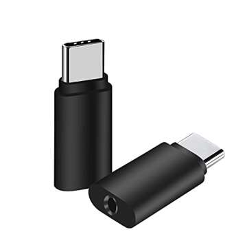 EBEETECH 3 Pack 3.5MM Female Audio to USB C Male Adapter, USB C Female to USB Male Adapter, USB Female to USB C Male Adapter Compatible with MAC USB C Devices, Earphones, Speaker