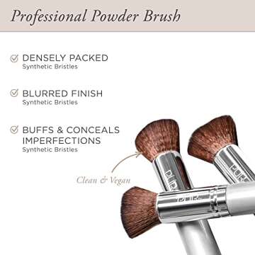 PÜR Beauty Chisel Brush, Flat Top Makeup Brush, Synthetic, Cruelty-Free Bristles, 1 ct.