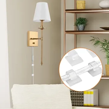 Dimmable Wall Sconces Set of Two with LED Bulbs