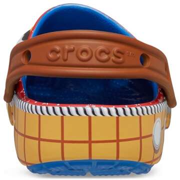 Crocs 209470-4GX-C10 Toy Story Woody Classic Clog T BlJ Blue Jean