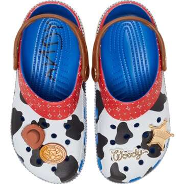 Crocs 209470-4GX-C10 Toy Story Woody Classic Clog T BlJ Blue Jean