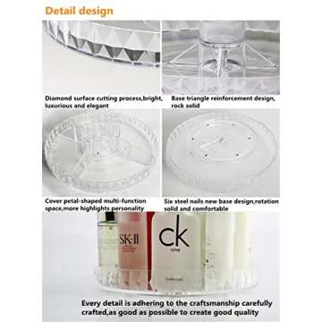 Shop BOTIDE 360 Rotating Diamond Makeup Organizer