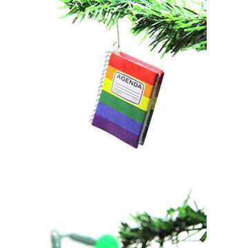 Gay Ornament | LGBTQ Christmas Ornament, Pride Queer Rainbow Lesbian Gift for Couples, Funny 'Gay Ag...