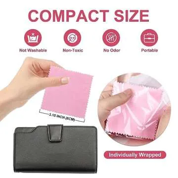 SEVENWELL 50pcs Jewelry Cleaning Cloth - Versatile Polishing Solution for All Jewelry