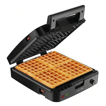 Krups Waffle Maker 4 Slices with Audible Ready Beep