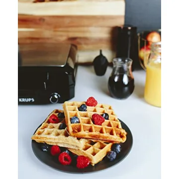 Krups Waffle Maker 4 Slices with Audible Ready Beep