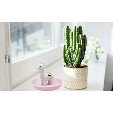 ROSA&ROSE Llama Trinket Tray Ceramic Jewelry Holder