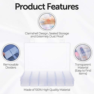 Outdoor 360 Bead Box – Craft Letter Organizer Case