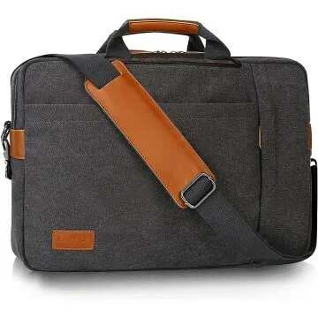 ESTARER Water-Resistant Laptop Messenger Bag for Men