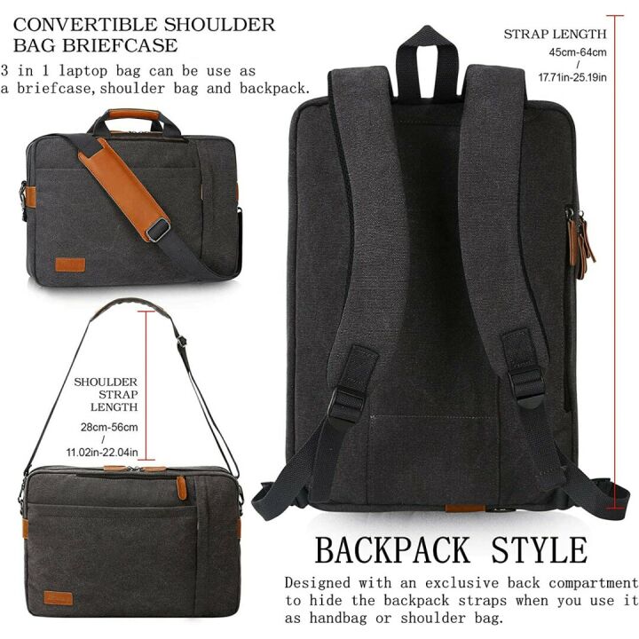 ESTARER Water-Resistant Laptop Messenger Bag for Men