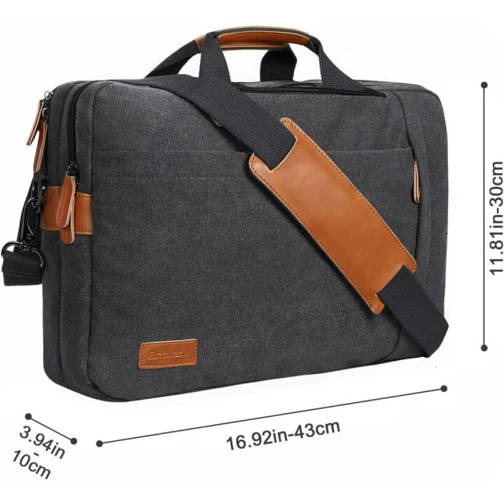 ESTARER Water-Resistant Laptop Messenger Bag for Men