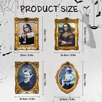 ECGER Halloween Scary 3D Changing Face Pictures for Parties