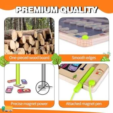 Magnetic Learning Maze for Kids Age 2-4 Years