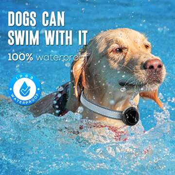 Waterproof Airtag Dog Collar Holder - (2pack) Ultra-Durable Plastic Pet Collar Case for Apple Airtag...