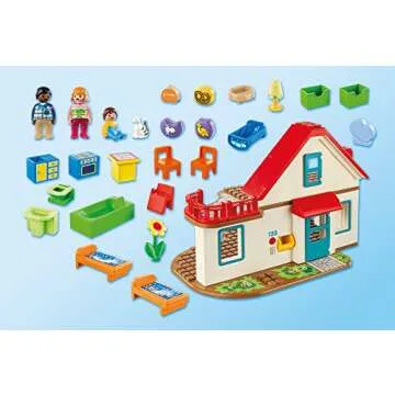 Playmobil 1.2.3 Family Home for Toddlers - Imaginative Fun