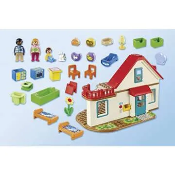 Playmobil 1.2.3 Family Home for Toddlers - Imaginative Fun