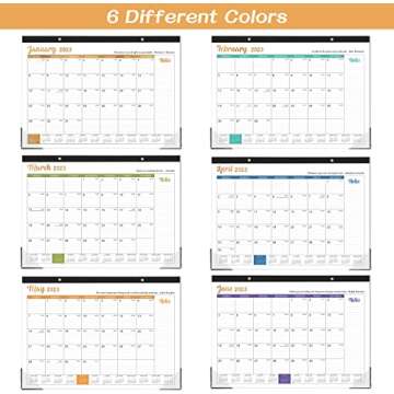 Desk Calendar 2023-12 Monthly Desk/Wall Calendar 2-in-1, Jan.2023 - Dec.2023, 16.8" x 12", 2023 Desk Calendar with Thick Paper, Corner Protectors, Large Ruled Blocks - Wise Quatotaions