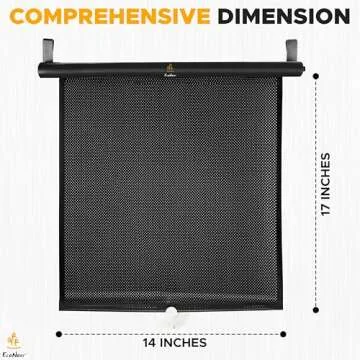 EcoNour Car Window Shades for Baby - Retractable UV Protection