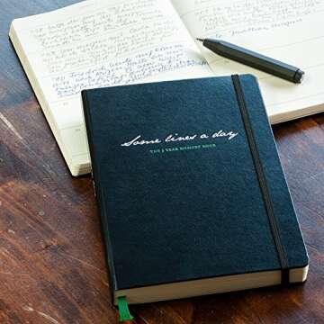 Leuchtturm1917 Some Lines A Day 5 Year Memory Book Hardcover Journal - Medium (A5) 5.71" x 8.27" - Orange