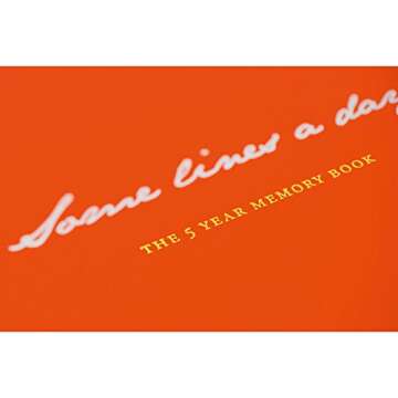 Leuchtturm1917 Some Lines A Day 5 Year Memory Book Hardcover Journal - Medium (A5) 5.71" x 8.27" - Orange