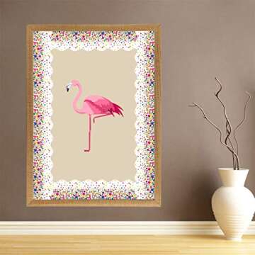 72 Feet Bulletin Board Borders - 2 Rolls Confetti Scalloped Border Trim for Classroom Decoration