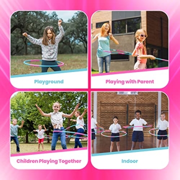 Toyagator Hula Hoop for Kids Fitness Fun Adjustable