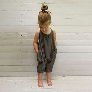 Franterd Baby Girls Straps Rompers for Ages 0-12M