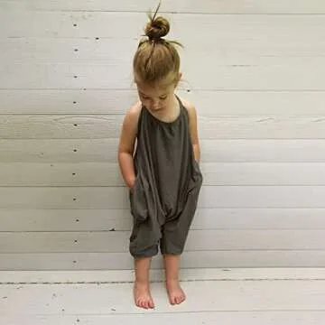 Franterd Baby Girls Straps Rompers for Ages 0-12M