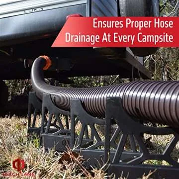 Beech Lane 20 Foot RV Sewer Hose Support, Patented Nesting Design For Small Storage, Quick Setup and Collapse, Ensures Proper Drainage
