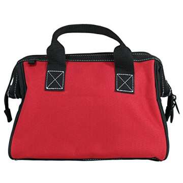 Husky 12 Inch and 15 Inch Water Resistant Tool Bag Multi Pack (2 Piece Storage Bundle)