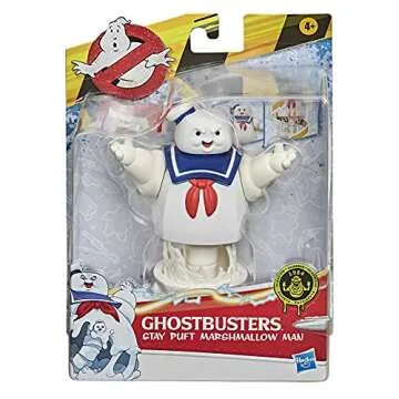 Ghostbusters Fright Feature Stay Puft Marshmallow Man Ghost Figure with Fright Feature, Toys for Kids Ages 4 and Up