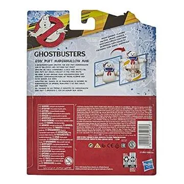 Ghostbusters Fright Feature Stay Puft Marshmallow Man Ghost Figure with Fright Feature, Toys for Kids Ages 4 and Up