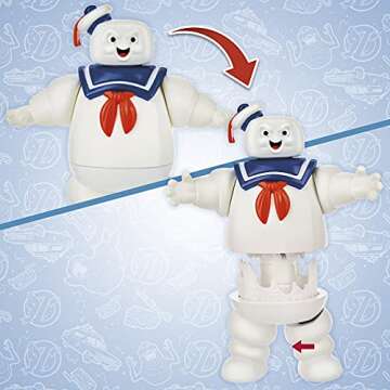 Ghostbusters Fright Feature Stay Puft Marshmallow Man Ghost Figure with Fright Feature, Toys for Kids Ages 4 and Up