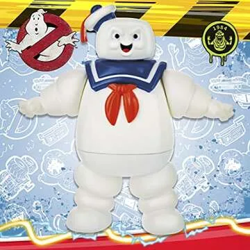 Ghostbusters Fright Feature Stay Puft Marshmallow Man Ghost Figure with Fright Feature, Toys for Kids Ages 4 and Up