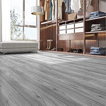 FunStick 6" Peel and Stick Floor Tiles - Waterproof Wood Look