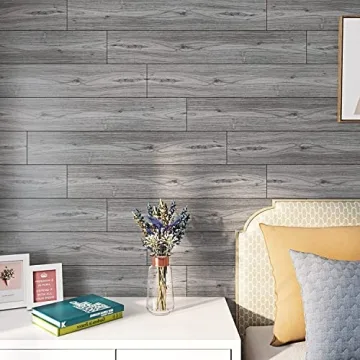 FunStick 6" Peel and Stick Floor Tiles - Waterproof Wood Look