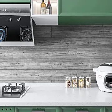 FunStick 6" Peel and Stick Floor Tiles - Waterproof Wood Look