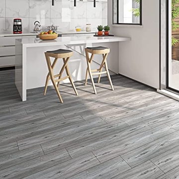 FunStick 6" Peel and Stick Floor Tiles - Waterproof Wood Look
